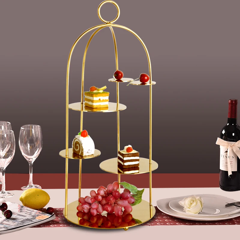 

Chocolates Design Cake Stand Gold Nordic Bakery Luxury Cake Stand Table Decoration Cactus Restaurant Torten Deko Pastry Tools