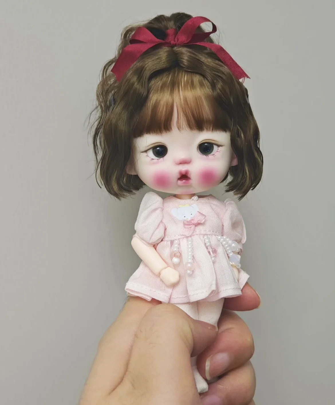 

Hair for doll OB11 hardhead shell wig 5-6"14.5cm head circumference wig, Mini style hair BJD doll mohair free shipping