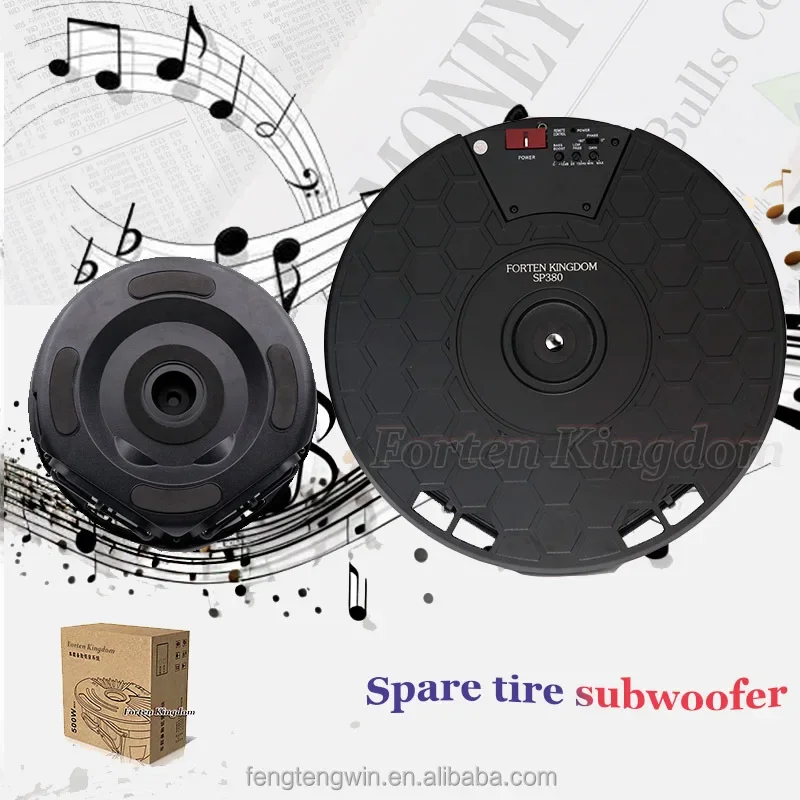 

Universal 16 inch Subwoofer Auto Electronics Car Powered Bass Speakers Car Amplifiers Audio Subwoofers For Car Spare Tire Tyre