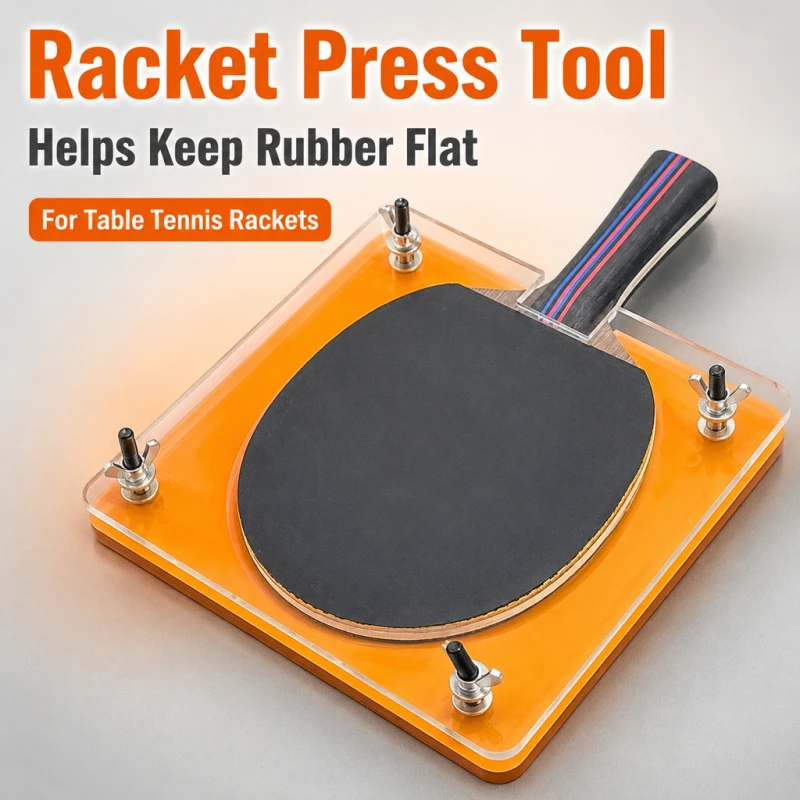 

Table Tennis Racket Press Machine Rubber Flattening Clamp & Bonding Tool for DIY Ping Pong Bat Assembly Precise Rubber Bonding