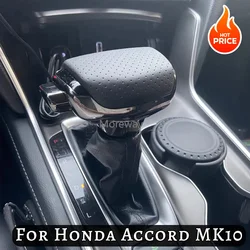 Modified Leather Gear Shift Knob Control Handle Shifter Stick for Honda Accord MK10 10th Gen 2018 2019 2020 Car Accessories