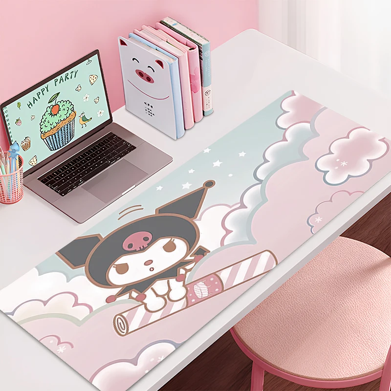 Large Gaming Customized Mouse pad Kulomi Office desk mat Game keyboard pad Desk Mats Sanrio Mousepad Fashion coaster Home Decor