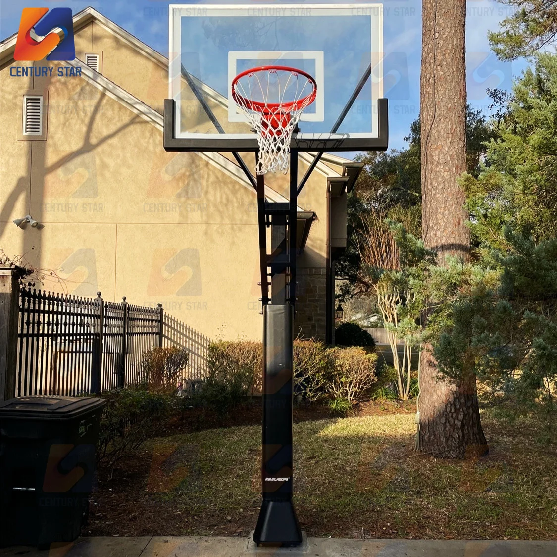 High Quality Adjustable Height Basketball Stand with Custom Backboard Rim Accessories for Indoor Use for Outdoor Inground Use