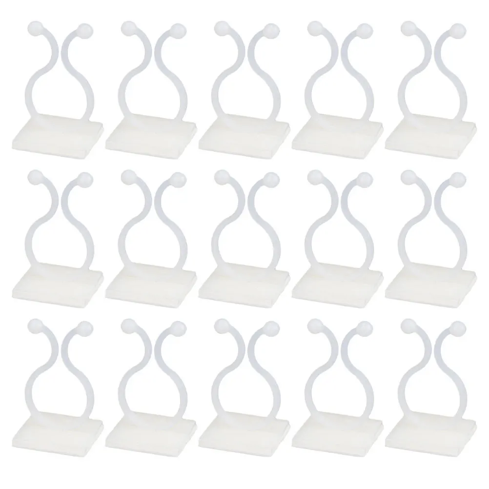 100 قطعة مقاطع جدار نبات الراتنج ذاتية اللصق تركيبات السنانير تسلق الكرمة دعم لحديقة داخلي في الهواء الطلق تدريب النباتات