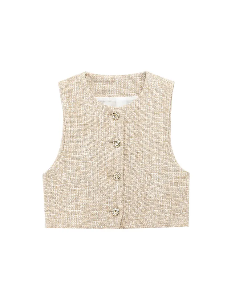 2025 봄 여성 텍스처 우아한 세트 패션 벨트 미니 스커트 반바지 세트 짧은 베스트 탑 투피스 세트 여성 의상