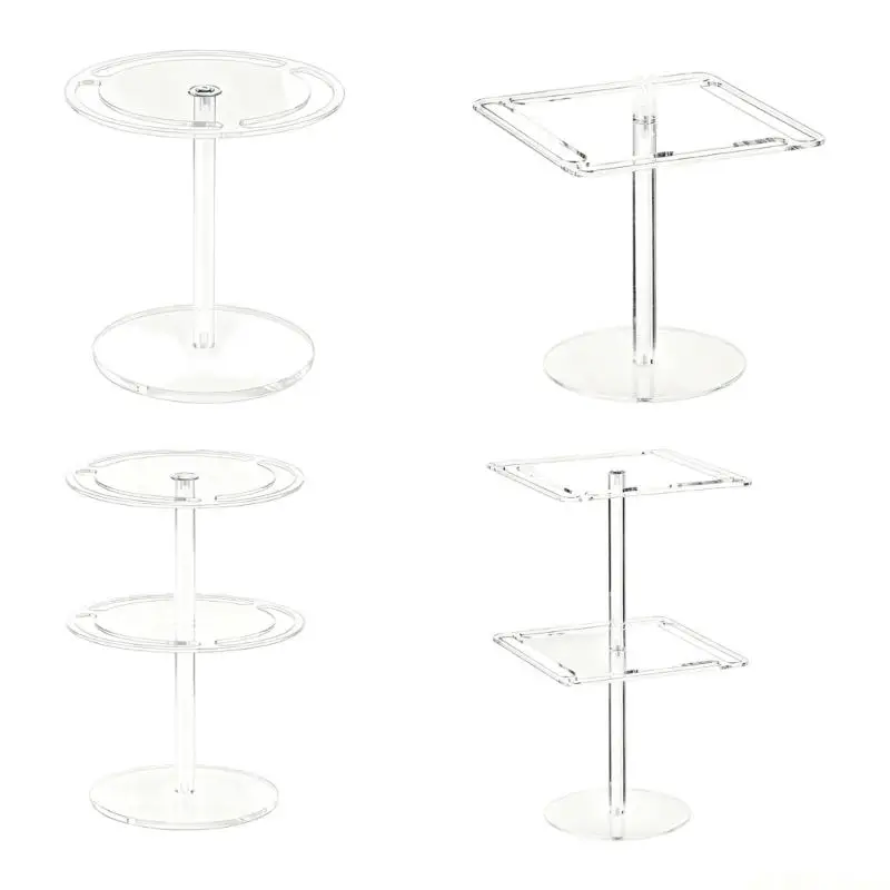 

D46E Elegant Transparent Acrylic Holder Stand for Eyewear Display in Modern Setting