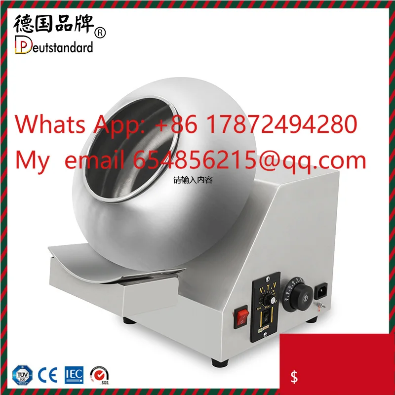 Chocolate stirring small peanut coating machine polishing coating automatic coloring chocolate