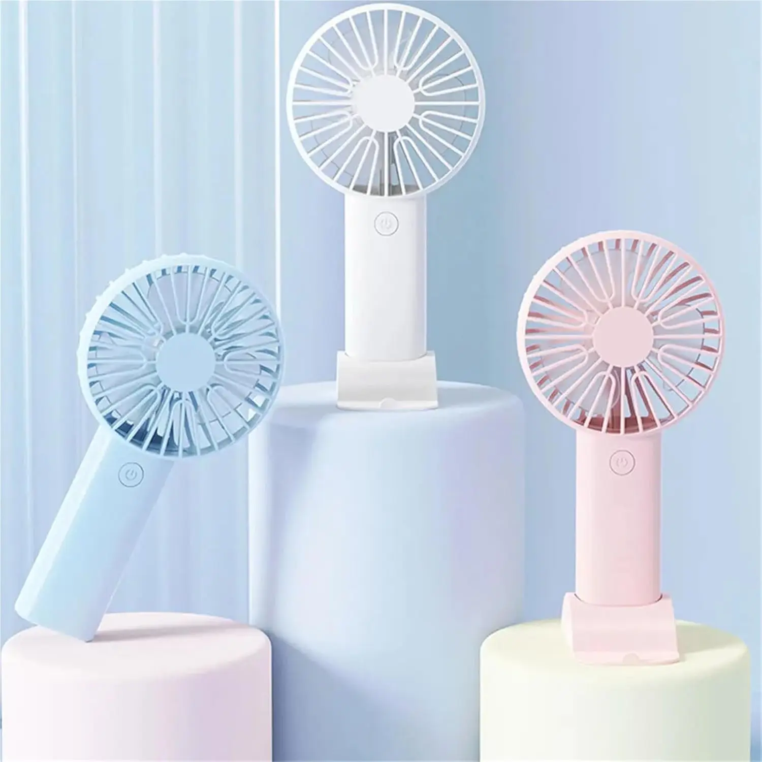 مروحة محمولة مكتب سطح المكتب متعددة الوظائف قابلة للطي برأس مروحة كهربائية صغيرة USB Mi/ni * مروحة جيب محمولة عالية الرياح