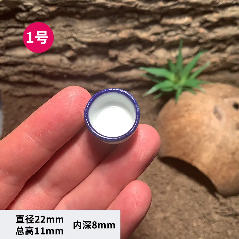 Mini Ceramic Water Bowls for Reptiles and Insects,Food Bowls for Crickets,Mantises,Grasshoppers,Spiders,Scorpions,Palace Guards - Image 5