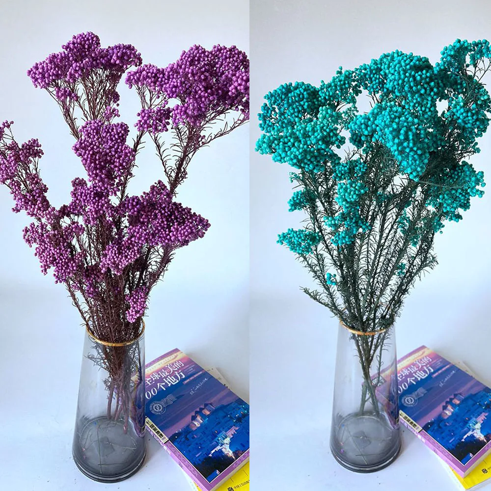 Natural Dried Preserved Eternal Millet Flowers Real Rice Flower Arrangement Flores Bouquet Home House Country Wedding Decoration