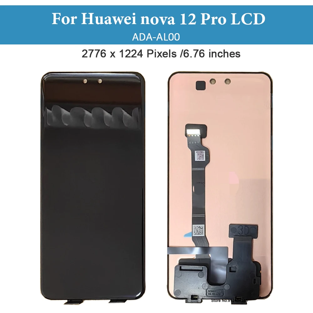 Imagem -02 - Amoled Touch Screen Painel Digitador Assembly para Huawei Nova 12 Pro Display Lcd Substituição Lcd 6.76 Ada-al00