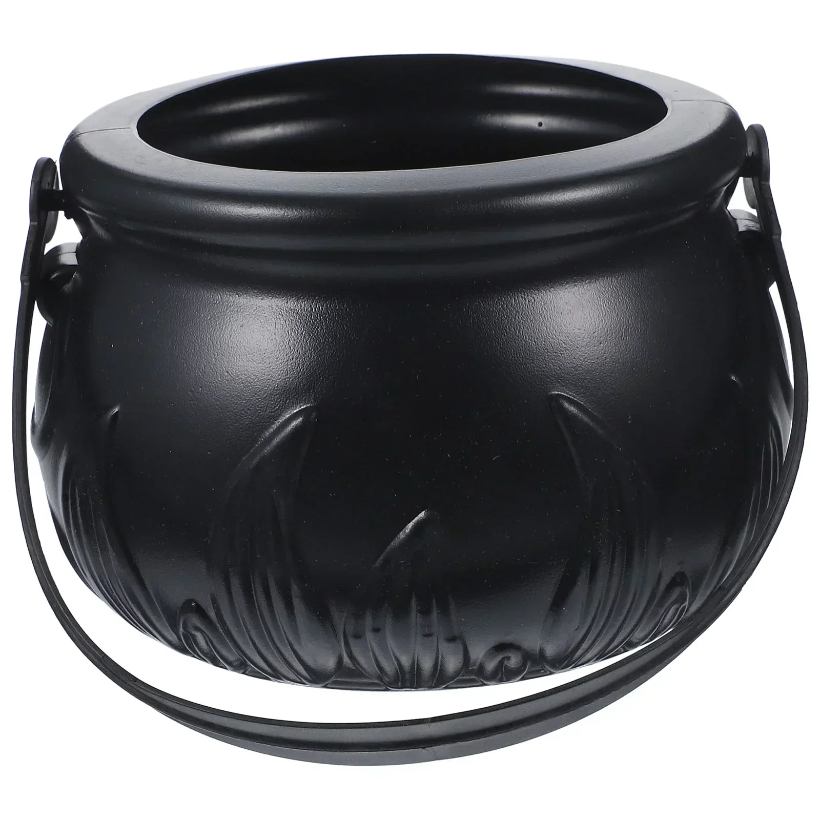 Candy Cauldron Halloween Bucket Witch Basket Plastic Treat Black Pot Bowl Kettle Trick Pumpkin Holder Or Goodie Photo Costume