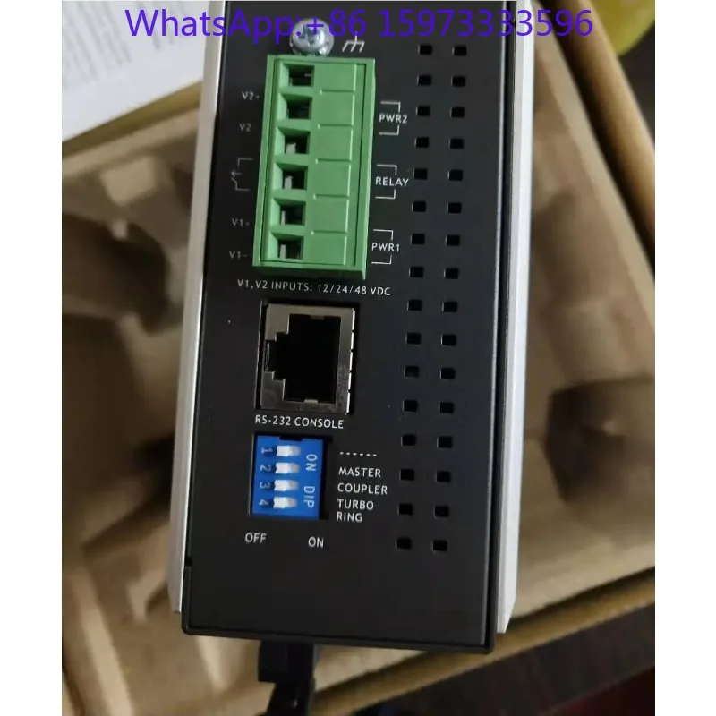1Pcs EDS-408A-MM-SC Industrial Ethernet Switch with 2 SC Fiber & 6 RJ45 Ports for Factory Network Transmission Control Devices
