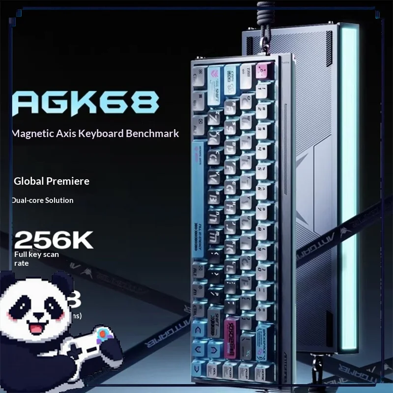 ANTGAMER AGK68 Magnetic Switch Keyboard Game 8kHz RGB Thermal Sublimation Aluminum Carbon Fiber Board FPS Esports PC Equipment