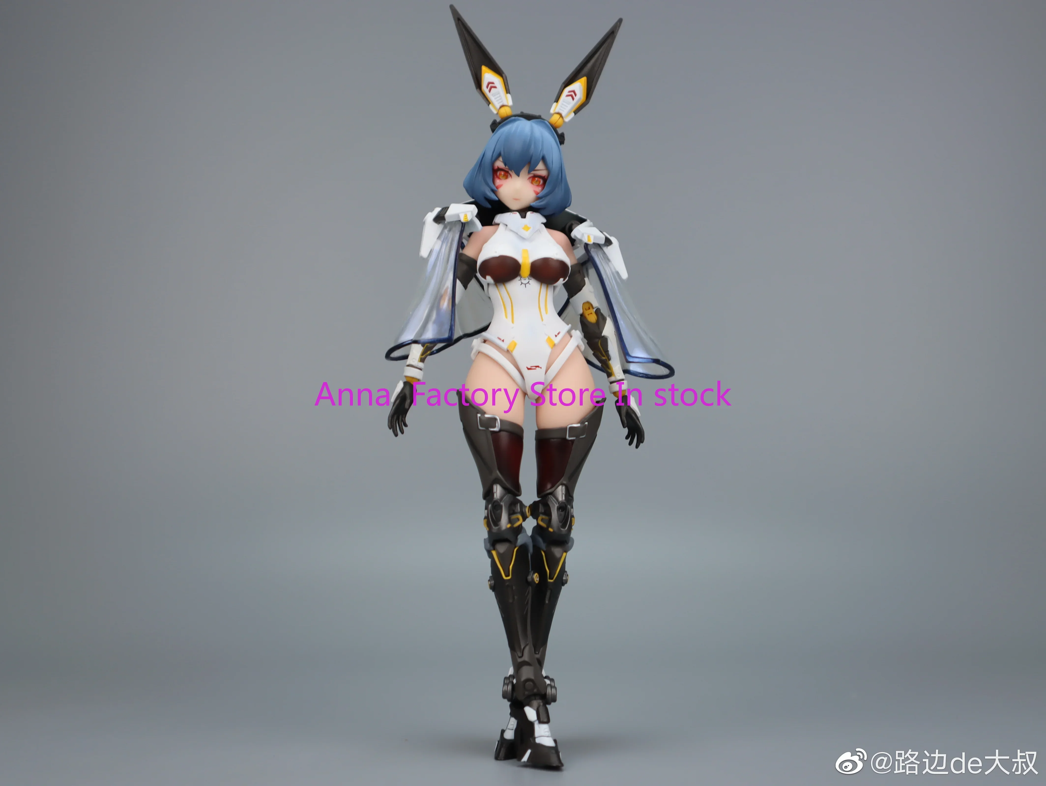 In Stock Metal PVC 1/9 Whiskey Sour Bunny Girl Nuclear Gold Reconstructed Mobile Suit Action Figure with Box.