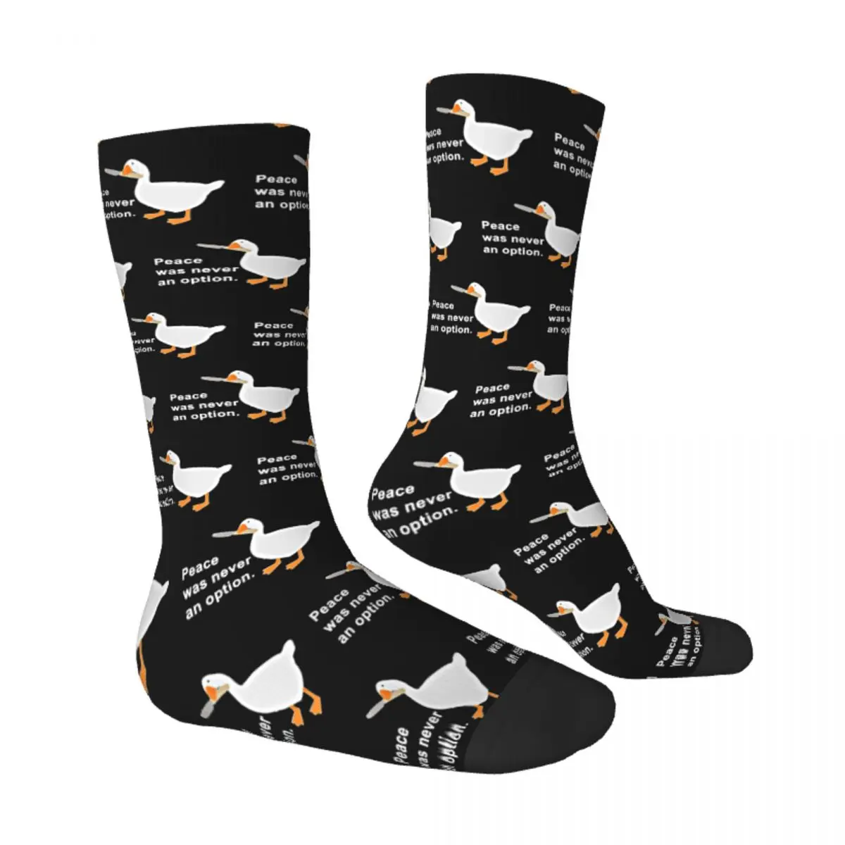 Peace Untitled Goose Honk Game Socks Male Mens Women Spring Stockings Printed