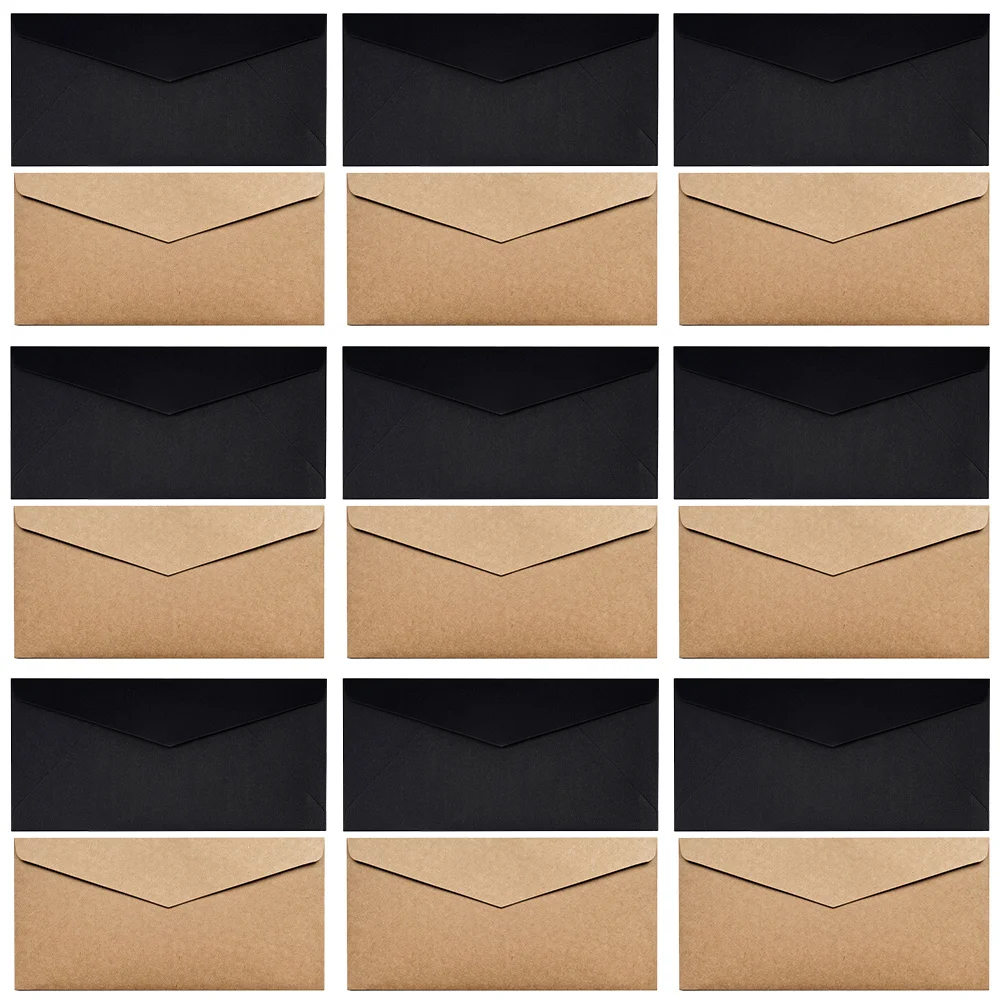 

40Pcs Portable Invitation Envelopes Delicate Blank Envelopes for Thank You Cards Birthday Party Festival Supplies Accessories