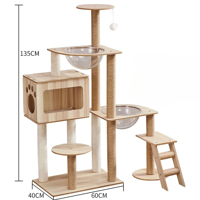 Large Cat Climbing Frame Luxury multi-storey cat nest  Multifunctional Cat Climbing Toy Post Grinding Claw Column