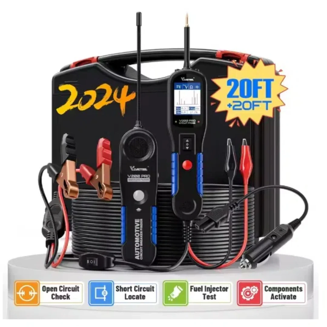 2025 VDIAGTOOL V200PRO Tester per sonde di circuito di alimentazione automobilistica Interruttore Finder 12/24V Relè elettrico/Strumenti diagnostici di corrente