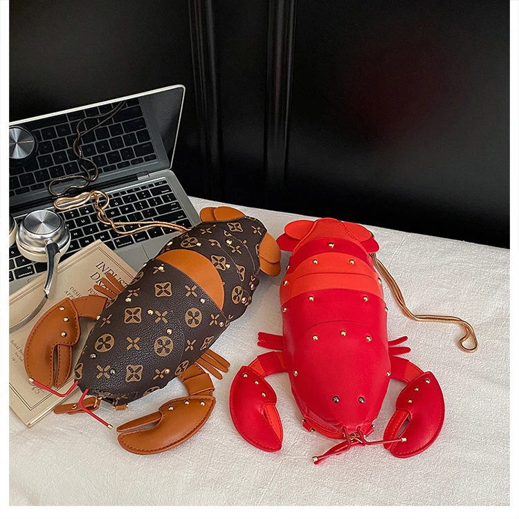 

Lobster Shape Cute Cartoon Bag 2026 Designer Women Bag Luxury Fashion Versatile Shoulder Crossbody Purse For Daily Use Trendy