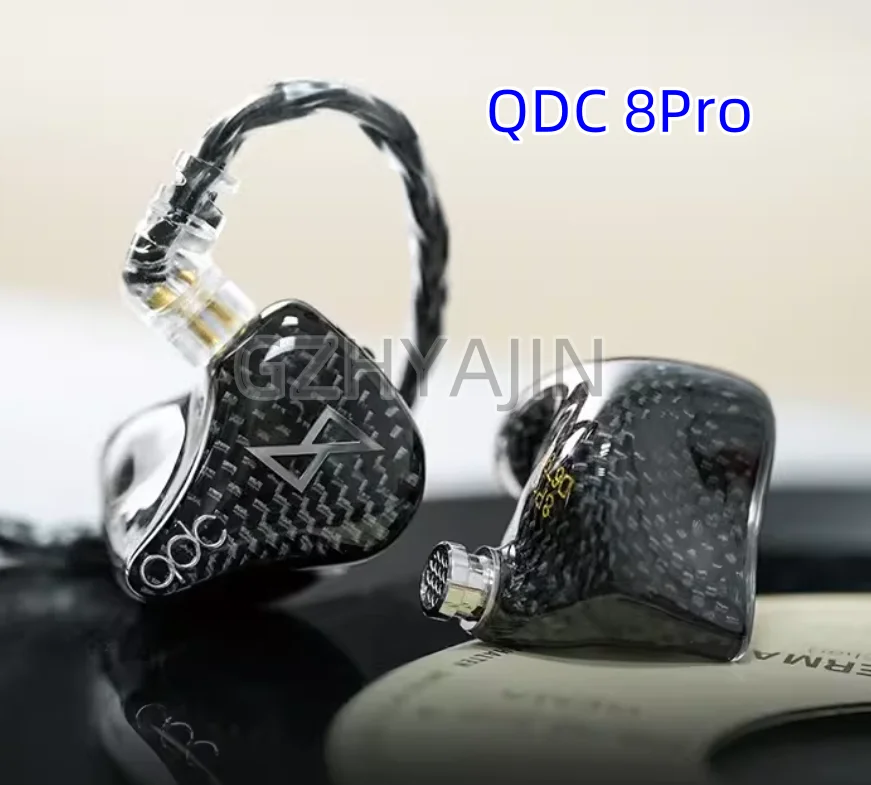 QDC 8Pro Eight Motion Iron In Ear Wired HiFi Earphones for Music Fever Stage Monitoring Bluetooth Customized Earbuds