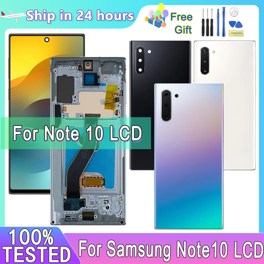 

Display Note10 New TFT For Samsung Galaxy Note 10 N970 N970F lcd Display Touch Screen Digitizer Assembly Replacement With Frame