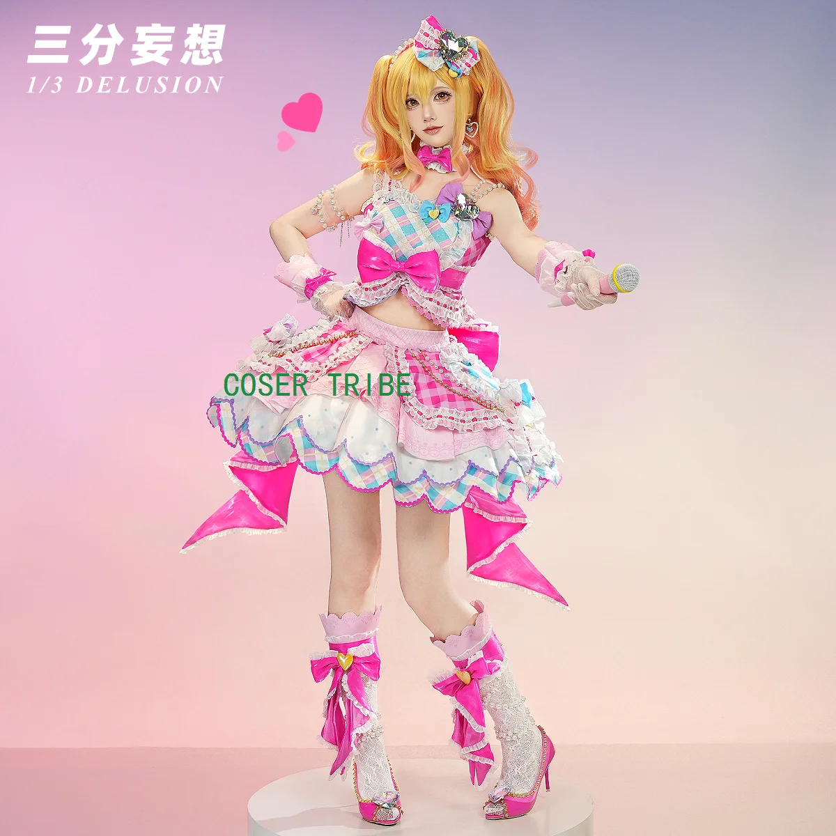 Three Point Delusion Aikatsu! Series Nijino Yume Women Cosplay Costume Cos Game Anime Party Uniform Hallowen Play Role Clothes