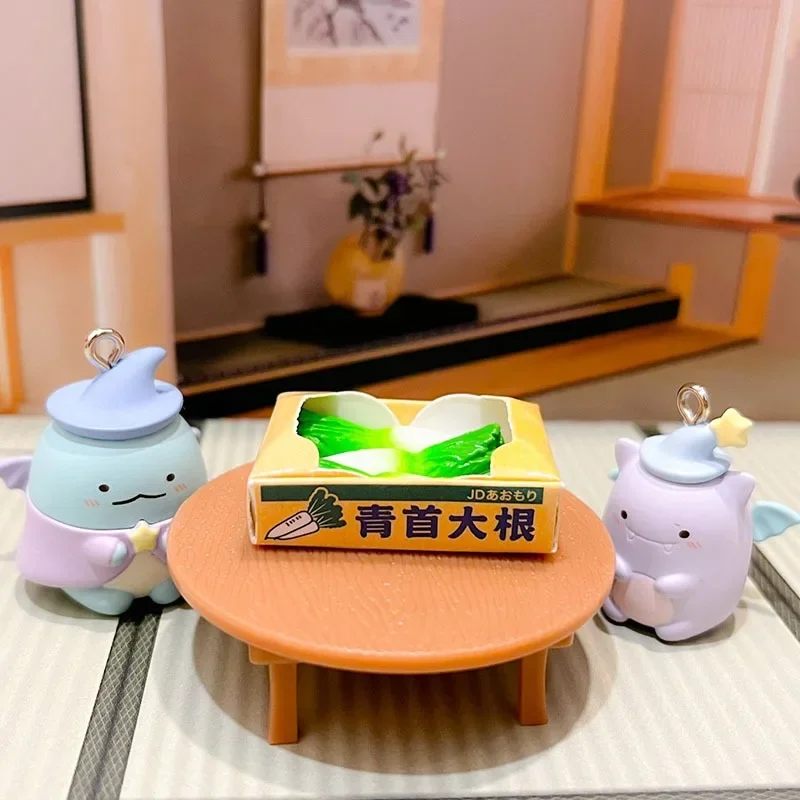 J.DREAM Original Kawaii Gashapon Figure Anime Bush Vegetable Cabbage Box Miniature Figurine Keychain Cute Capsule Toys Gift