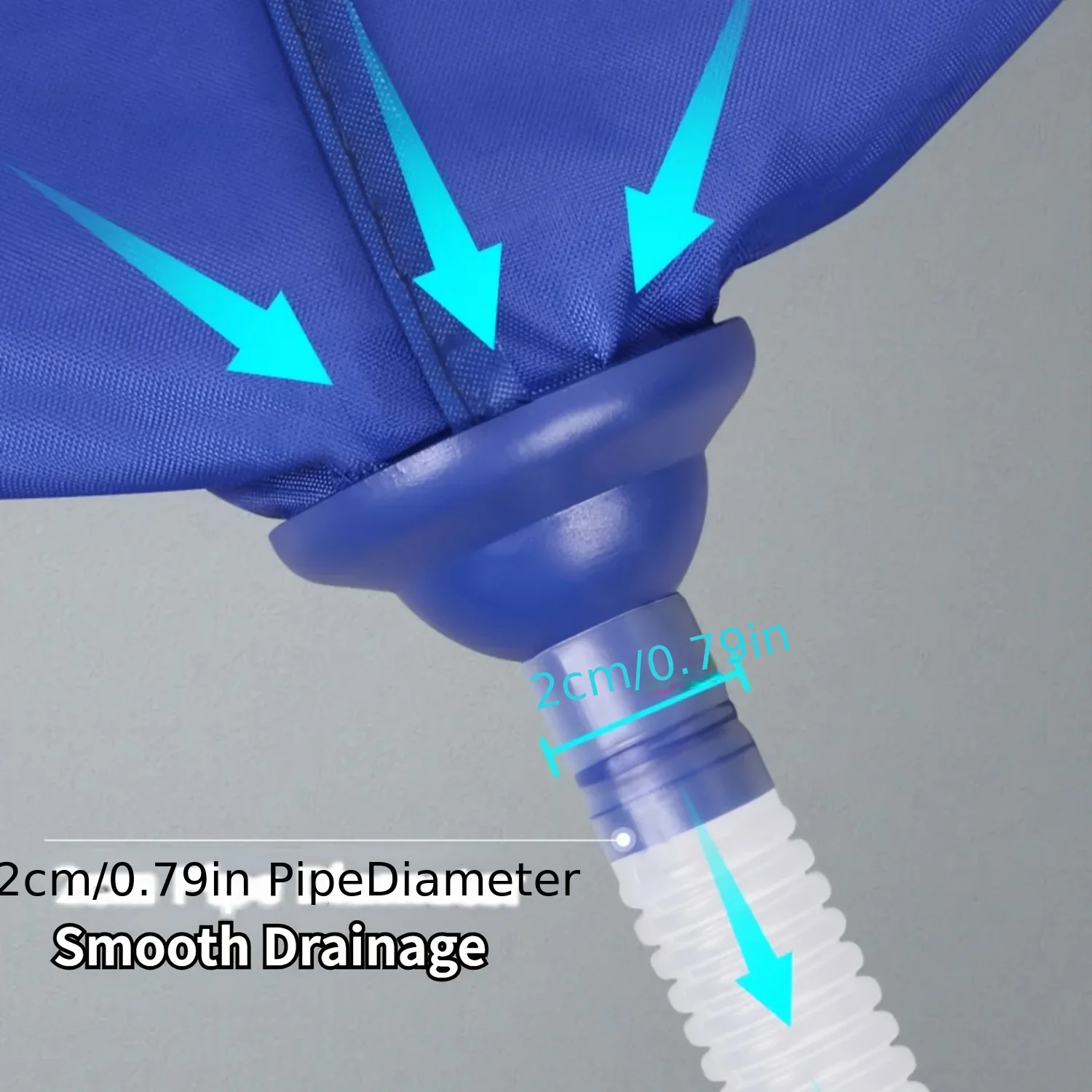 6/8pcs 90cm/35.4in Thickened Hanging Air Conditioning Cleaning Cover Kit 9000-18000BTU with Drainage Pipe Spray Brush Summer Set