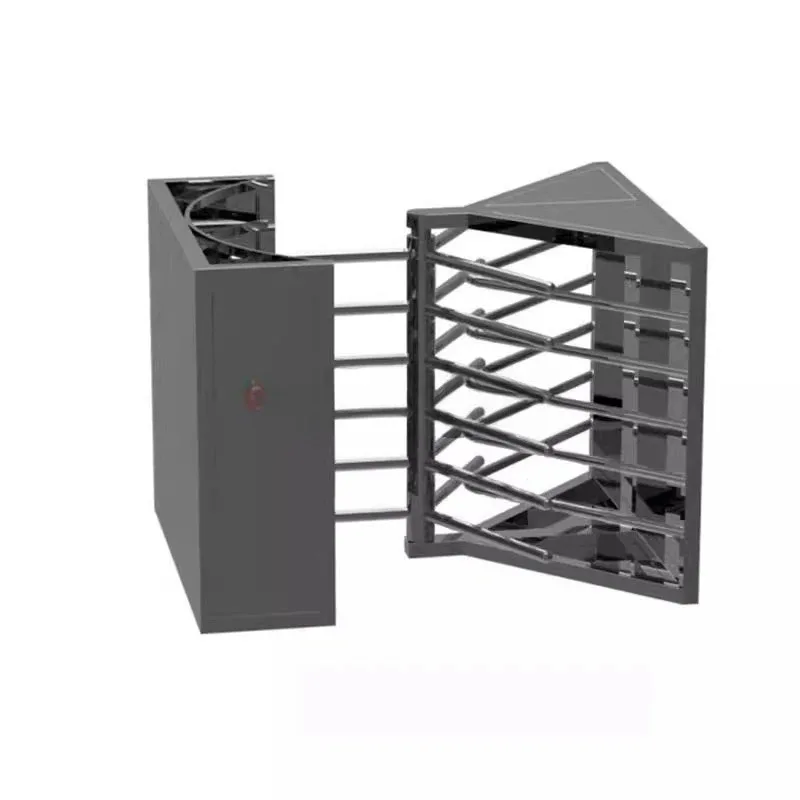 Manual single-way semi-high turnstile access control machine, stainless steel three-roller gate