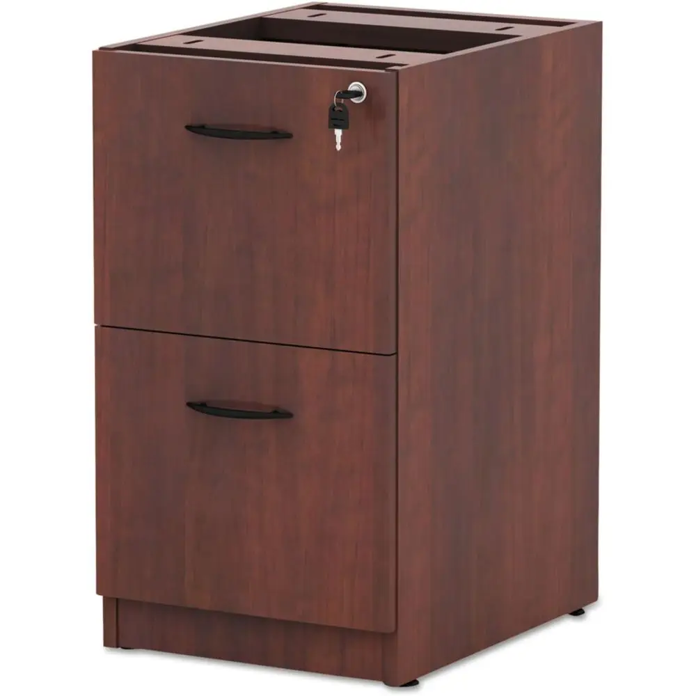 Medium Cherry 2-Drawer Full Pedestal, 16x22x28-Inch Valencia Series