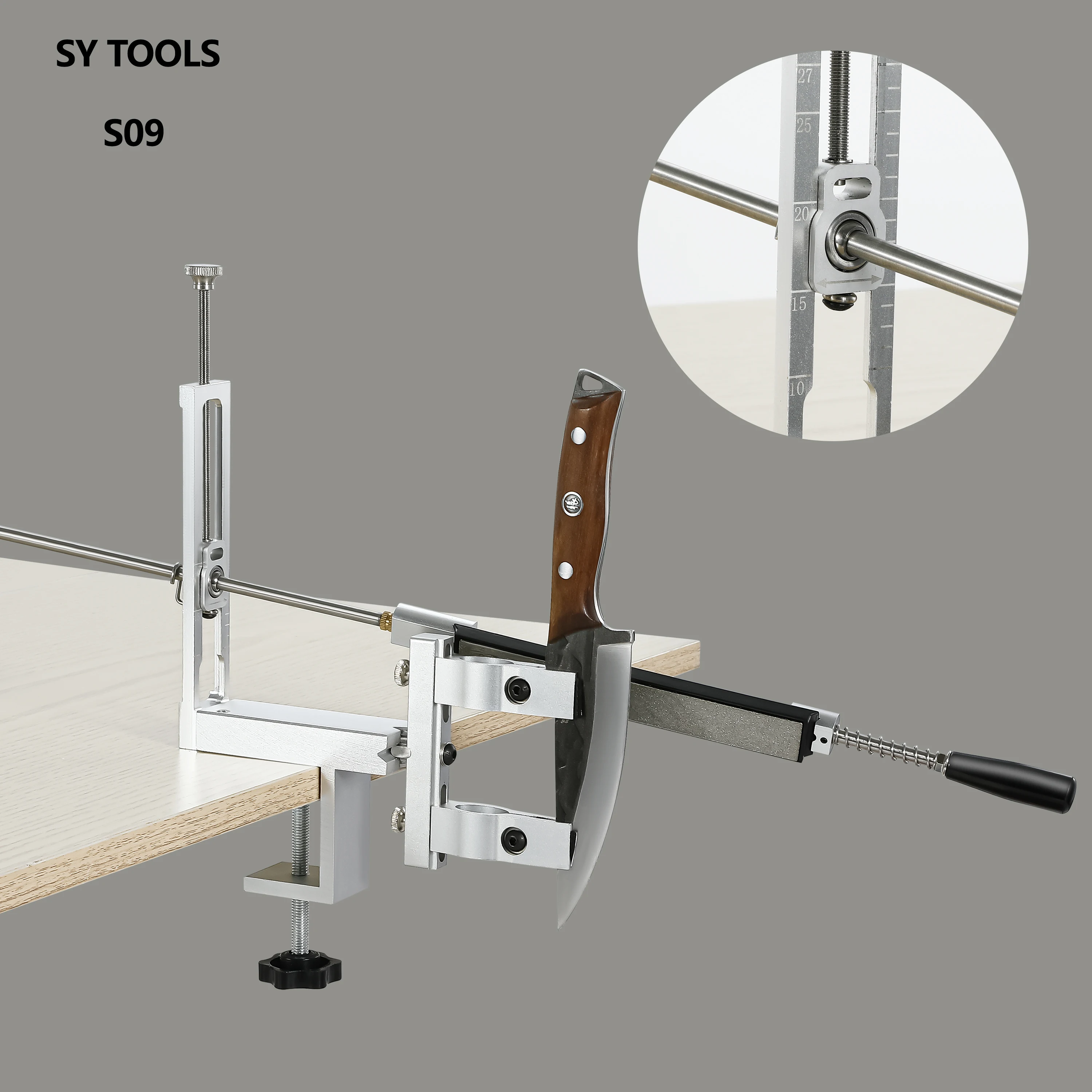S09 High Cost-Effective Knife Sharpener for Kitchen Knife and Outdoor Tools, Grinding Stone, and Roller Sharpener