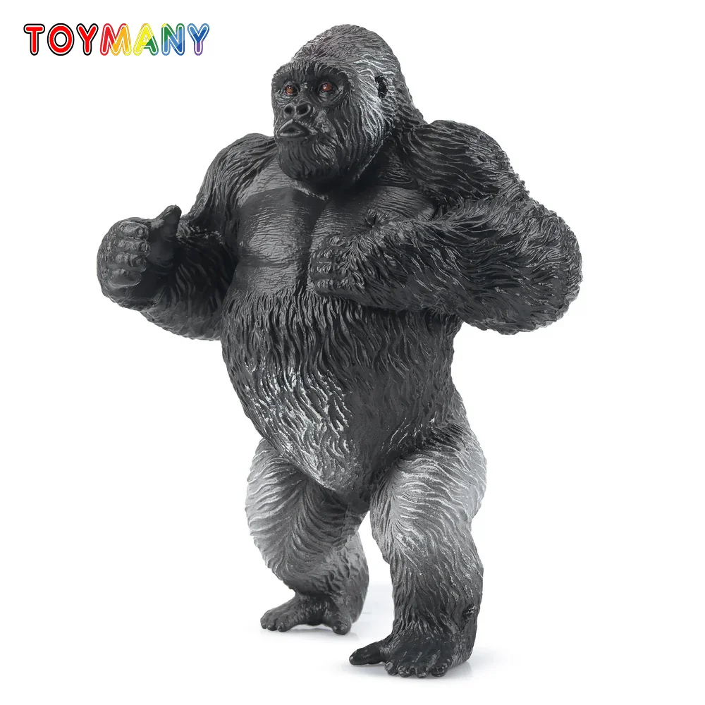 

Toymany Simulation Gorilla Primate Wildlife Animal Model Toy Mini Figures Dolls Action Figurines Toys Children Gift Cake Decora
