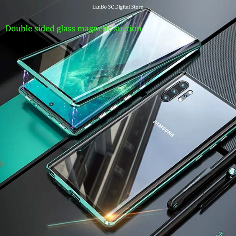 

DoubleSided Magnetic Metal Case For Samsung S25 S24 S23 S21 S20 S22 Note20 S10 Ultra Plus FE A71 A51 A34 A32 A54 Cover