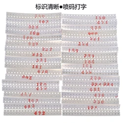 Capacitors Kit SMD Capacitor Sample Book  0402 0603 0805 1206 Chip Assortment Pack 16/36/50values 20 50 pcs