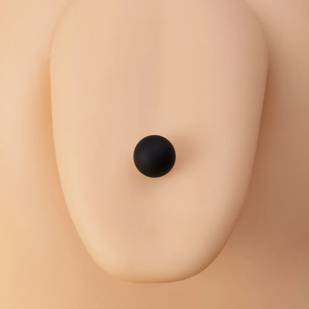 10Pcs 14G Acrylic Surgical Steel Tongue Ring Stud Black White Ball Tongue Pierc Barbell Nipple Rings Sexy Piercings Body Jewelry