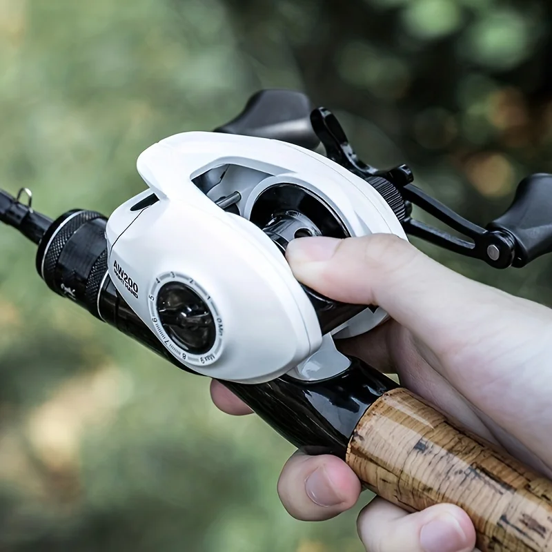 all white baitcaster reels Quantum Accurist Baitcast Reel while the custom split grip handle and rubber butt provide comfort and control BILLINGS AW 200 Series,6.3:1 Gear