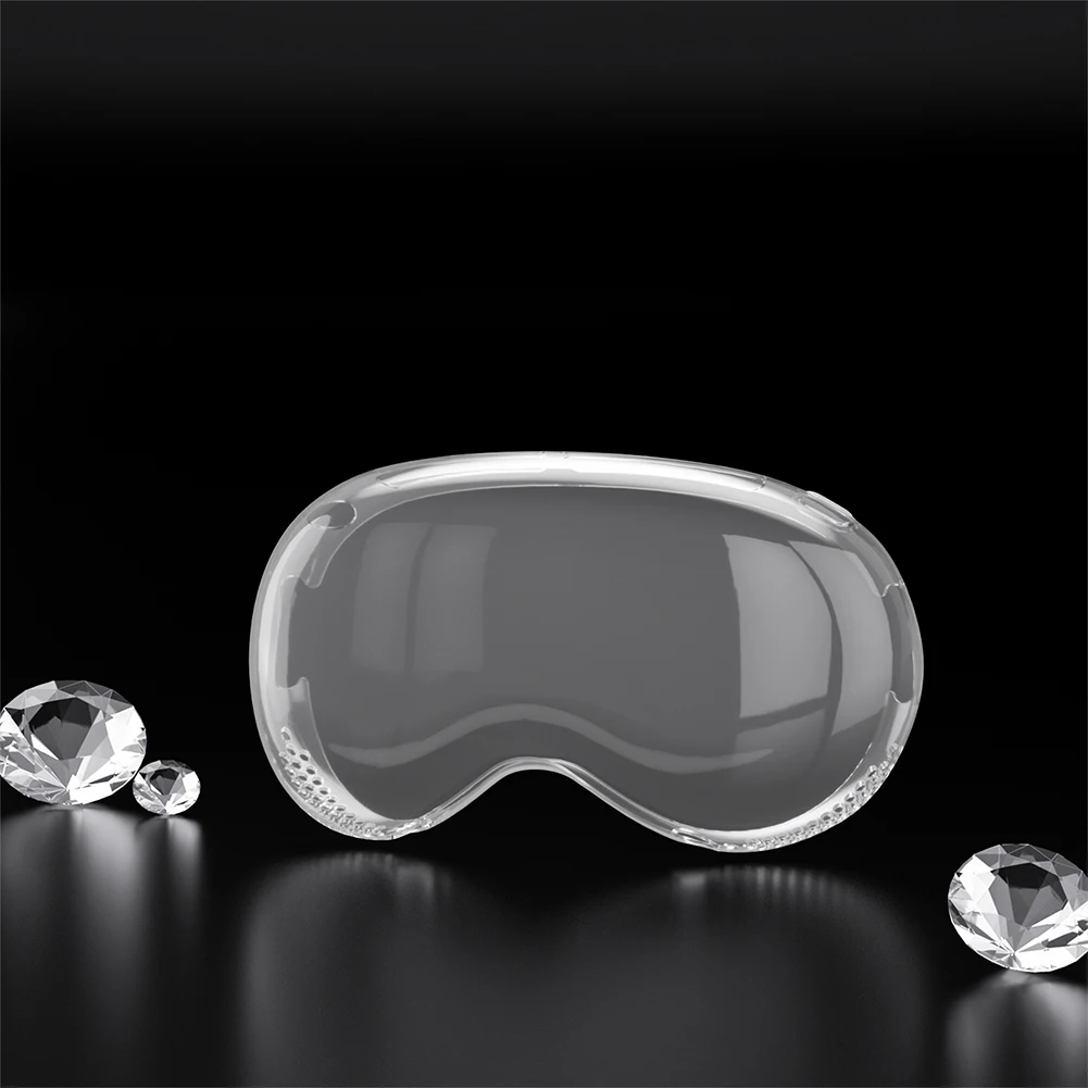 TPU Soft Slim Screen Protective Cover Anti-scratch Transparent VR Helmet Protective Cover Protective Case for Apple Vision Pro