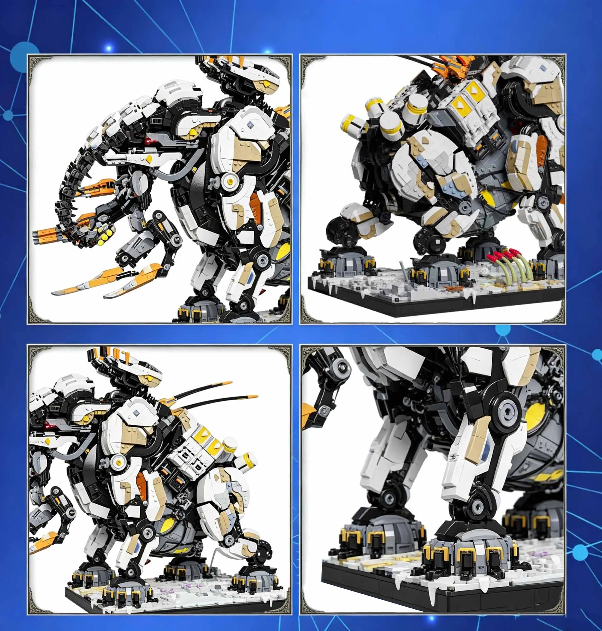 New Arrival Games Dawned Horizon Tremortusk tBeastst FangsGiant Building Blocks MOC Toy Diy Adult Gift sets Educational 7957PCS