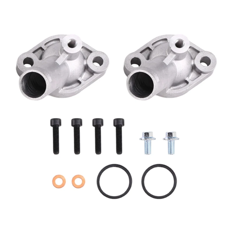 ABKO-2Sets v-twin cubierta de salida de termostato de aluminio para Can-Am 800 1000 Outlander Renegade 420222690 420222691
