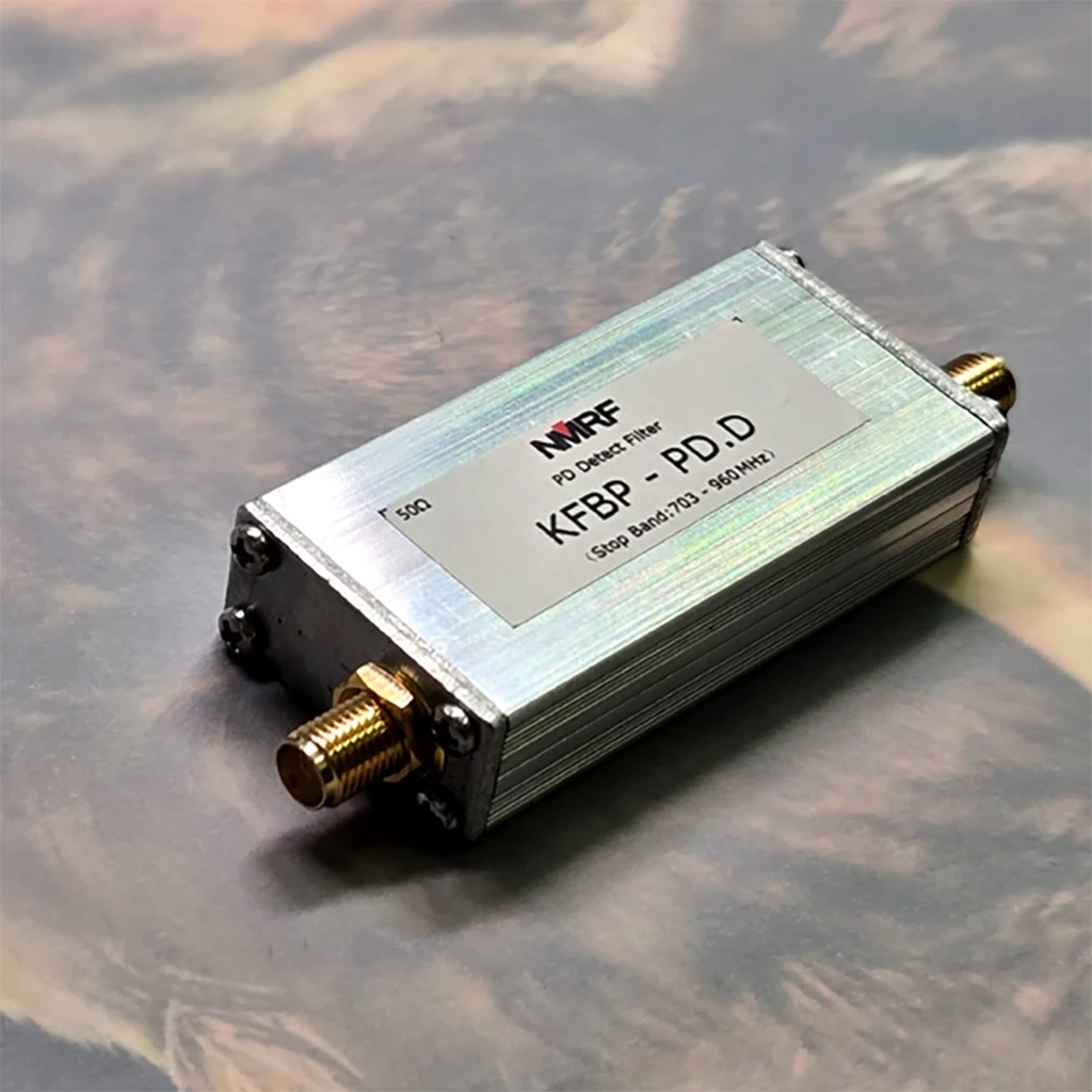 

300–1500 MHz Wide Bandwidth Filter Low Insertion Loss for Partial Discharge Detection in Power Equipment with SMA Connectors