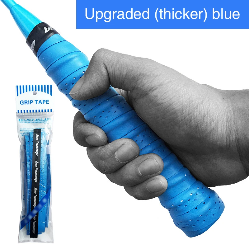 Raqueta de bádminton con pegamento de mano, cinta de sellado antideslizante para tenis, banda absorbente de sudor, agarre de caña de pescar, correa