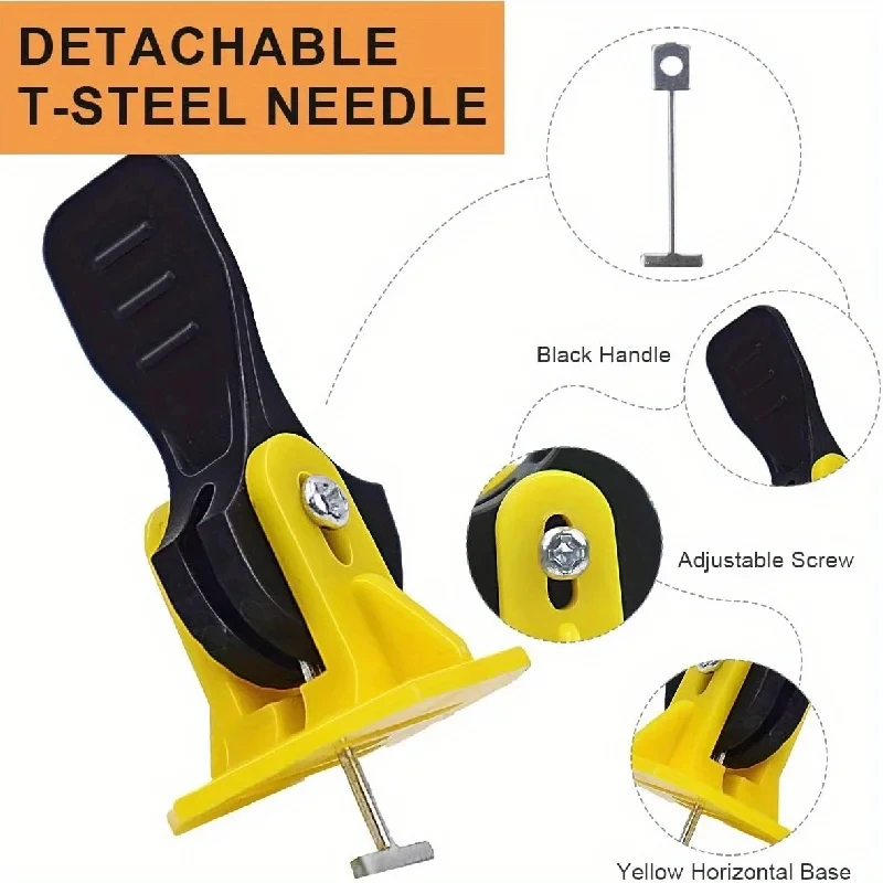 20Pcs Floor Tile Leveling System Clips Leveler Adjuster Kit Set for the Tile Laying Fixing Flat Ceramic Wall Construction Tools