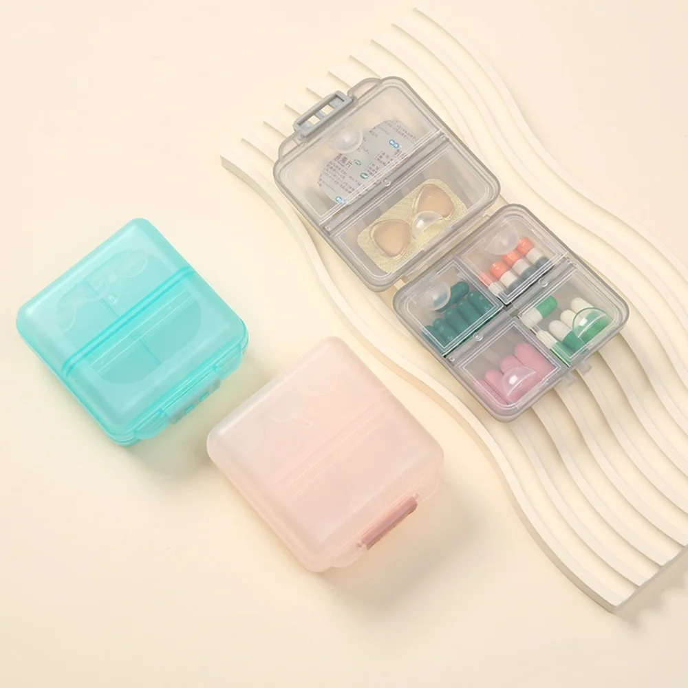 

New Hot Premuim Mini Portable Travel Weekly 6 Grids Pill Cases Box Container Organizer Storage for Medicine Vitamin Fish Oils