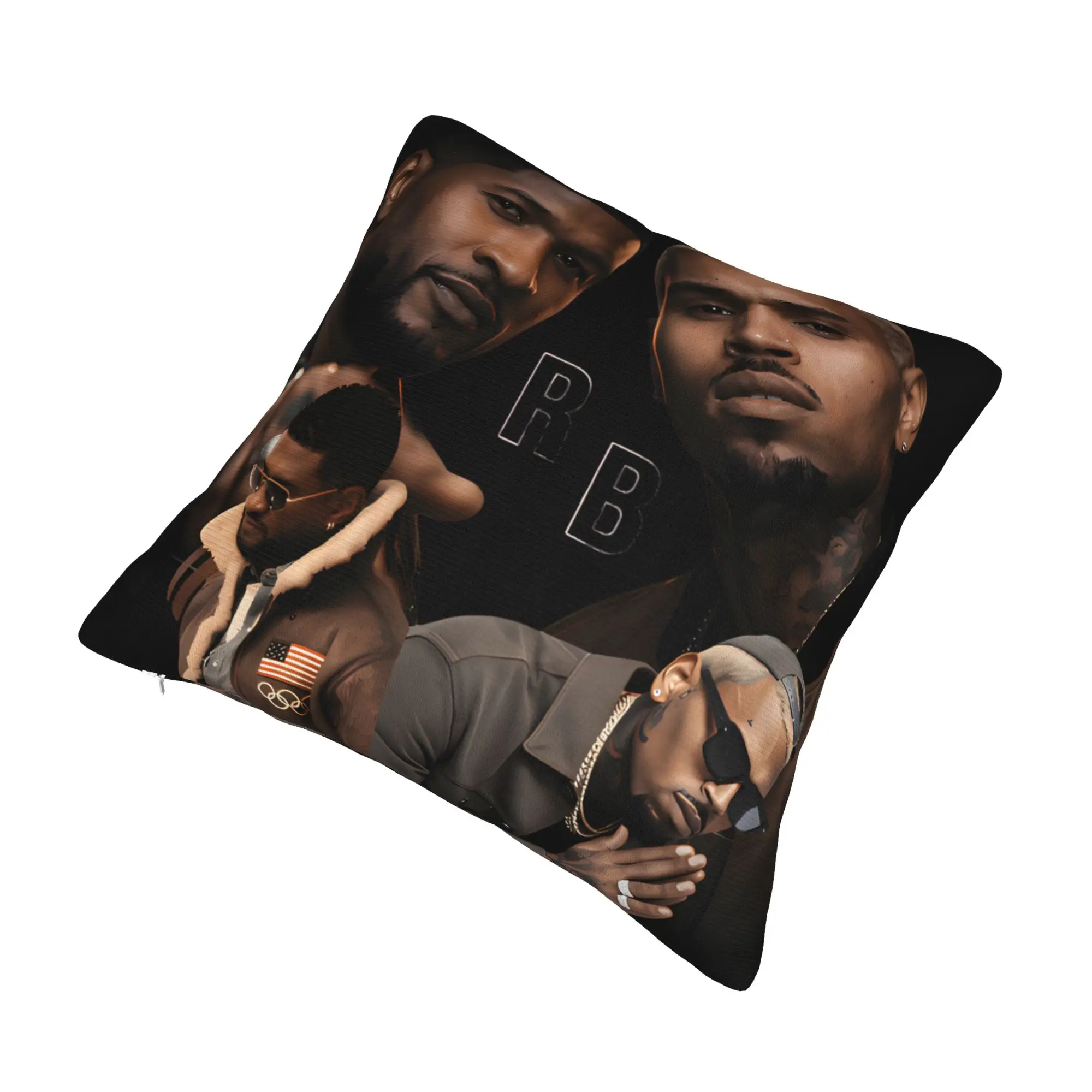 Chris Brown Usher R&B Tour 2026 Pillow Covers Merchandise Printing Cushion Cover Decoration  Pillow Case Cover Home Multi-Size