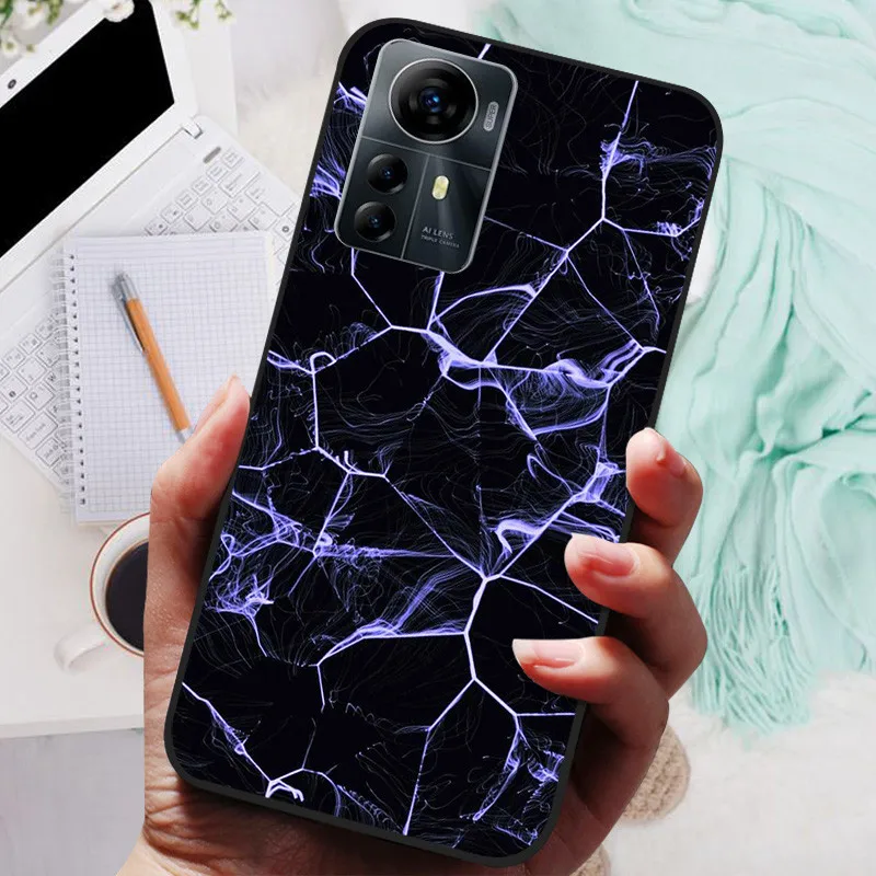For ZTE Blade V41 Smart Case A7050 Silicone Soft Lions Cat Black Bumper Funda Coque for ZTE V41 Smart Protective Bag V41Smart