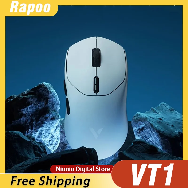 

Rapoo Vt1 Pro Max Mouse 8k Return Paw3950 Dual Mode Wireless Lightweight Ergonomics Gaming Mosue Pc Gamer Accessories Man Gift