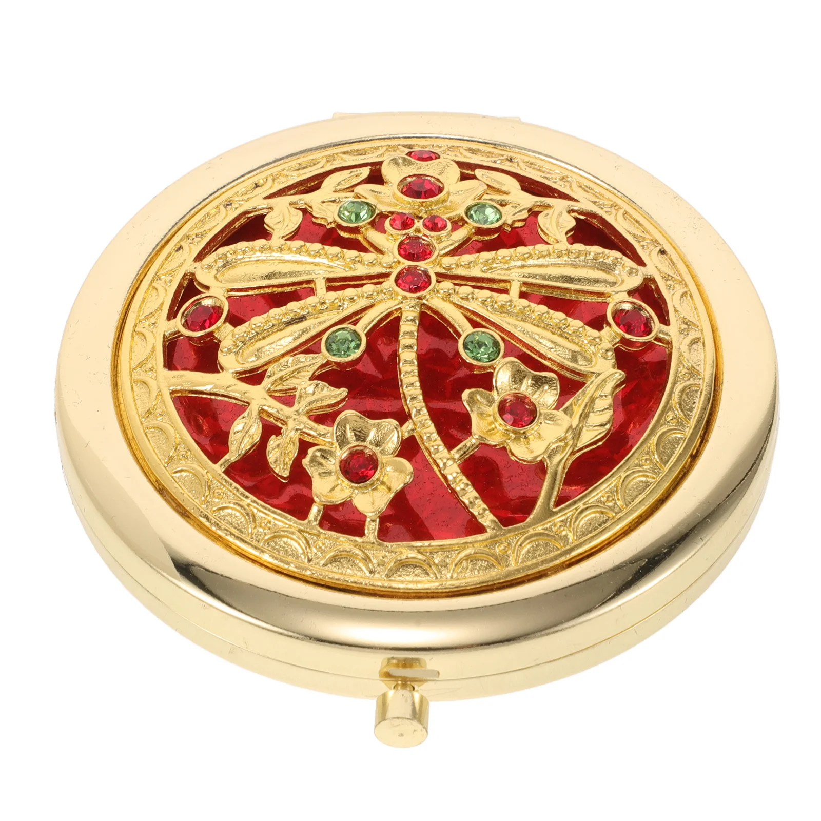 Miroir de maquillage Compact pliable Vintage, Double face, Mini poche de voyage, petit sac à main Portable, pour