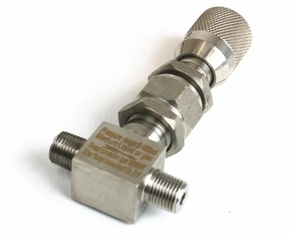 

Mini Stainless Steel Nitrogen Metering Needle Valve 1/4 Ferrules