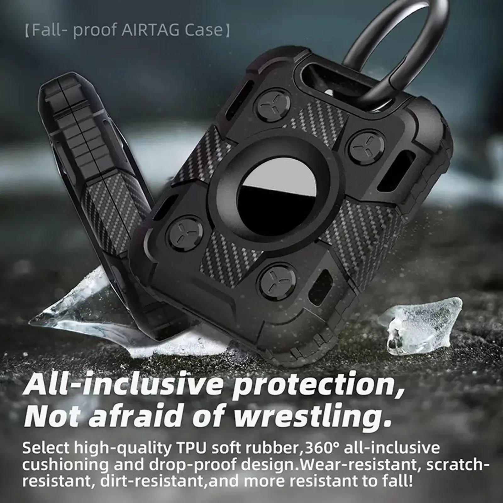 Waterproof For Airtag Chain Holder Cover For Airtag Tracker Gps Anti-lost Location Device T1r1